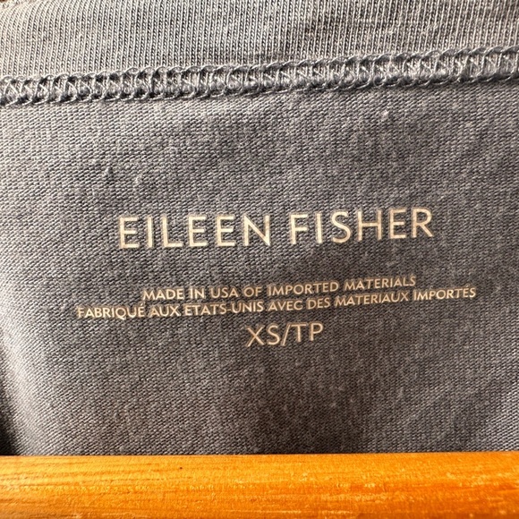 EILEEN FISHER Organic Cotton Stretch BATEAU-NECK LONG-SLEEVE JERSEY POCKET TOP - Picture 7 of 12